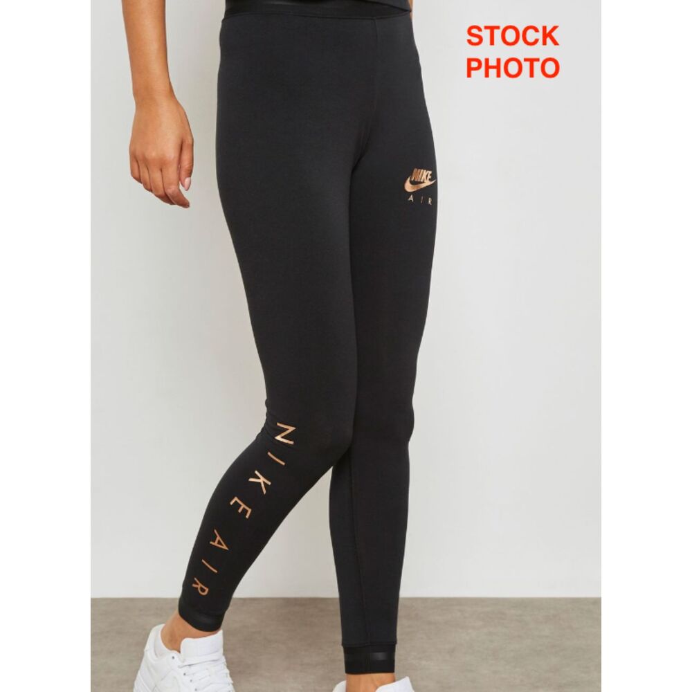 Nike Black Leggings Women's Size Small Soft Cotton athletic tights fitted